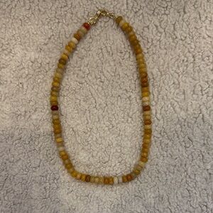 Elegant Beaded Necklace in Warm Tones